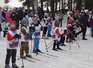 10 февраля в селе Енисейское в 7-й раз прошла традиционная спортивная детская гонка "Лыжня здоровья"