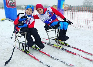 В Вороновском, Троицкого административного округа г.Москвы прошла инклюзивная детская гонка "Лыжня здоровья"